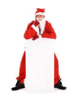 Woman with Santa hat for Christmas photo