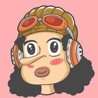 ussop kawai chibi cute, onepiece anime. vector design and doodle art. for icon, logo, collection and others.