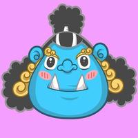 jimbei kawai chibi lindo, anime de una pieza. diseño vectorial y arte de garabatos. para icono, logo, colección y otros. vector