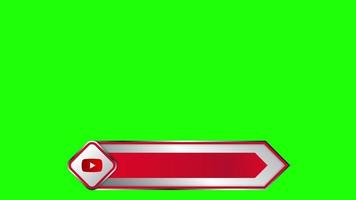 Youtube Social Media Lower Third Green Screen video