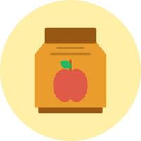 icono de vector de paquete de alimentos