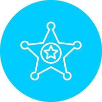 Justice Sheriff Vector Icon