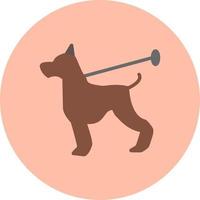 Dog Walking Vector Icon