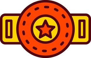 Champion Belt Vector Icon
