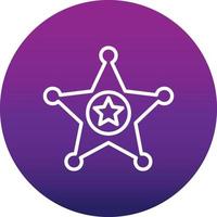 Justice Sheriff Vector Icon