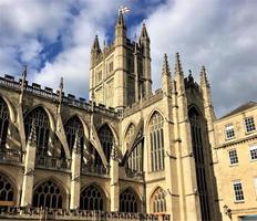 Bath in the UK in August 2022. A view of Bath Cathedral photo