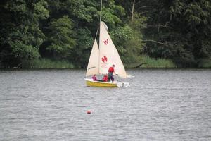 Cheshire in the UK in September 2022. A view of people in Boats photo