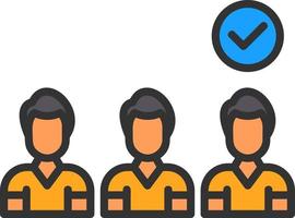 Selection Process Vector Icon Design