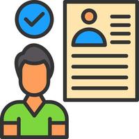 Hired Vector Icon Design