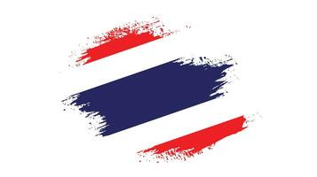 New grunge texture Thailand flag vector