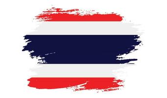bandera de grunge de tailandia abstracta vector
