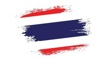 Abstract Thailand grunge texture flag vector