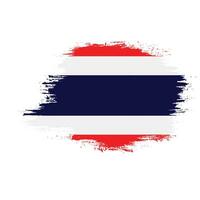 Thailand faded grunge texture flag vector