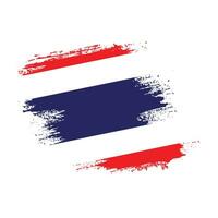 Faded grunge texture Thailand professional flag design vector