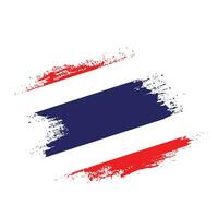 vector de bandera de tailandia grunge abstracto profesional