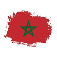 nuevo vector de bandera de marruecos de textura colorida