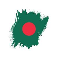 colorido, mano, pintura, bangladesh, grungy, bandera, vector