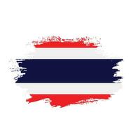 New splash grunge texture Thailand flag vector