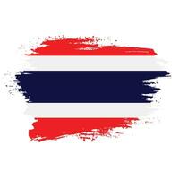 Splash grunge texture Thailand abstract flag vector