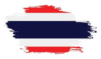 Graphic Thailand grunge flag vector