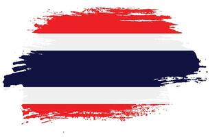 Free brush stroke Thailand flag vector image