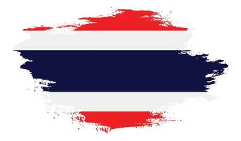 Thailand grunge texture flag vector