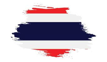 bandera profesional de grunge de tailandia vector