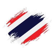 Abstract brush stroke Thailand flag vector image