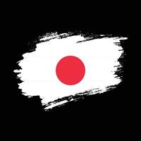 Abstract Japan grunge texture flag design vector