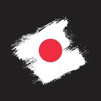 vector de bandera de japón de pincelada gratis