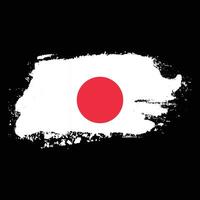 New Japan faded grunge flag vector