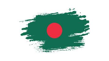 Colorful abstract Bangladesh flag design vector