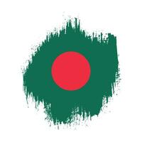 nuevo vector vintage de bandera de bangladesh splash