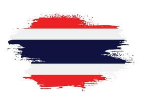 Abstract Thailand grunge flag vector