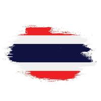 Colorful Thailand grunge flag vector