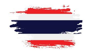 splash grunge textura tailandia resumen bandera vector
