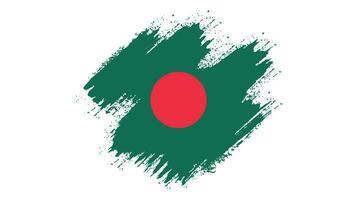 Colorful Bangladesh grunge flag vector