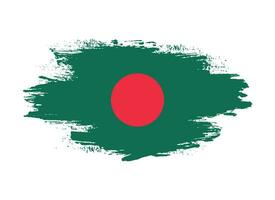 Professional paint streak Bangladesh flag vector