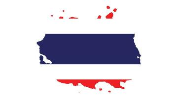 Thailand grungy flag vector