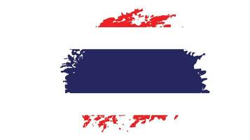 Thailand grunge texture flag vector