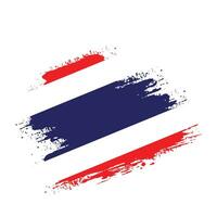 diseño de vector de bandera de textura de Tailandia