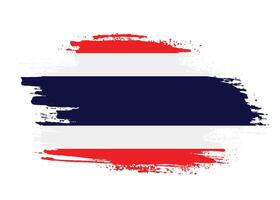 Colorful Thailand grunge flag vector