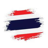 Thailand paintbrush frame flag vector