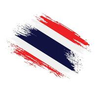 Paint brush stroke Thailand flag vector