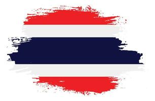 Brush frame Thailand flag vector