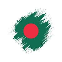 New Bangladesh faded grunge flag vector