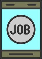 Job Search Vector Icon Design