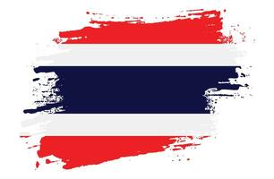 Graphic Brush stroke Thailand flag vector