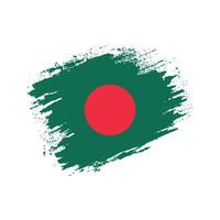 diseño de vector de bandera de textura de bangladesh