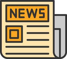 Newspaper Vector Icon Design